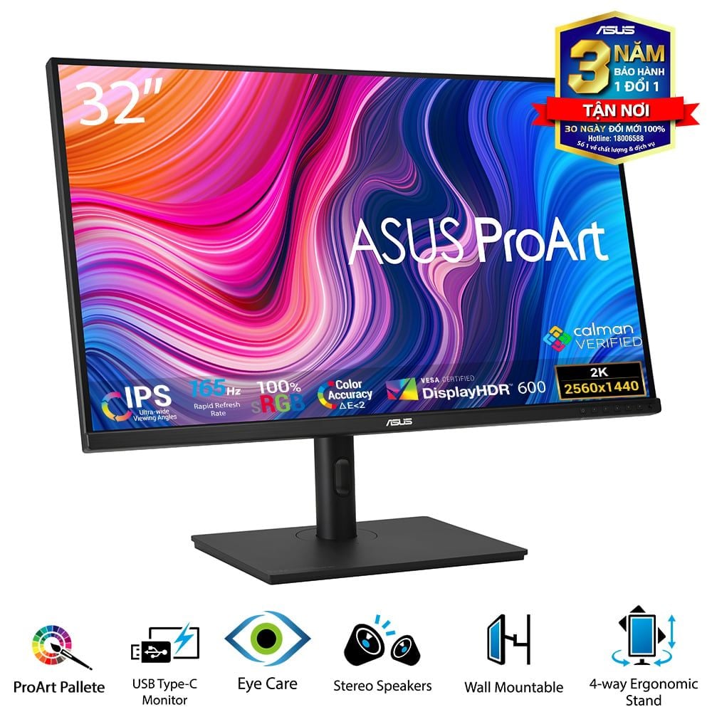 Màn hình ASUS ProArt PA328CGV 32 inch IPS 2K 165Hz chính hãng, giá rẻ –  GEARVN.COM