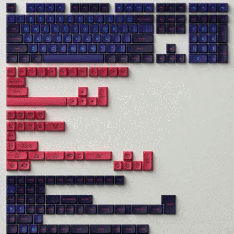 Akko Keycap Set – Neon (Pbt Double - Shot / Mda Profile / 227 Nút)
