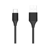  Cáp PISEN USB Type-C 2.4A braided 1200m(Anti-break) - TC14-1200 BLACK 