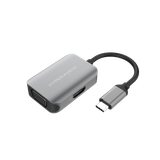  CỔNG CHUYỂN HYPERDRIVE HDMI/VGA 4K 2 IN 1 HD-C2HV GRAY 