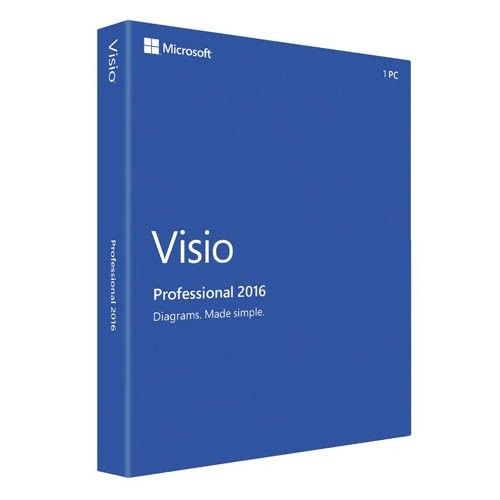  Visio Pro 2016 Win All Lng PK Lic Online DwnLd C2R NR (D87-07114) 