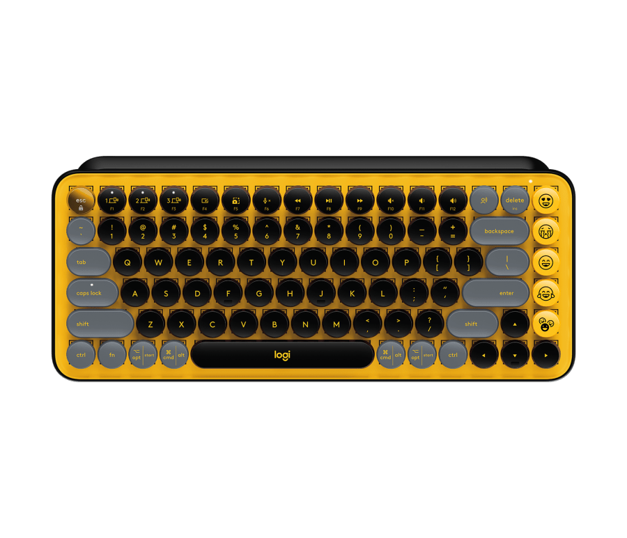 Bàn Phím Không Dây Logitech Pop Keys Blast Yelow
