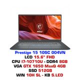  Laptop Gaming MSI Prestige 15 10SC 004VN 