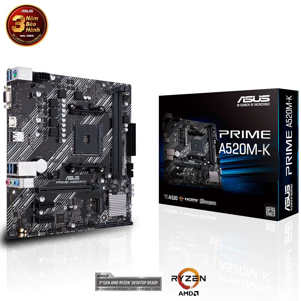 Bo Mạch Chủ Asus Prime A520M - K