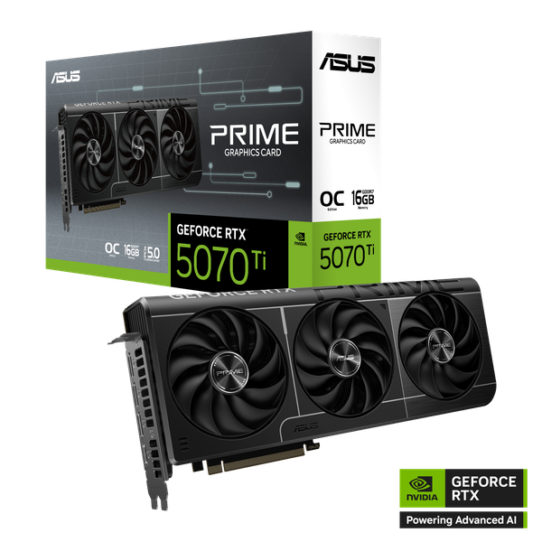 Card màn hình ASUS Prime GeForce RTX 5070 Ti 16GB GDDR7 OC Edition (PRIME-RTX5070TI-O16G)