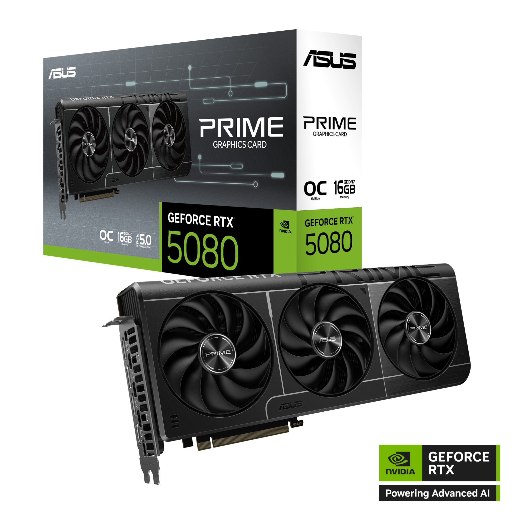 Card màn hình ASUS Prime GeForce RTX 5080 16GB GDDR7 OC Edition (PRIME-RTX5080-O16G)