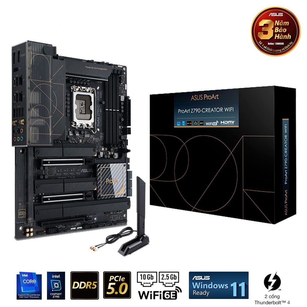 Bo Mạch Chủ Asus Proart Z790 Creator Wifi D5