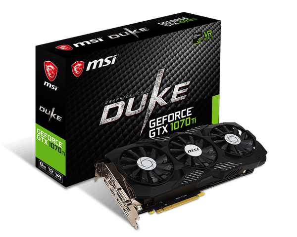  Card màn hình VGA MSI GeForce GTX 1070TI DUKE 8G 