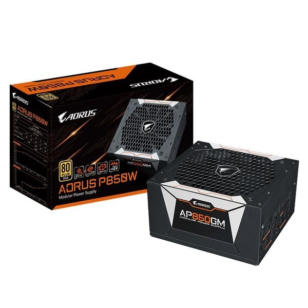  Nguồn máy tính GIGABYTE AORUS GP-AP850GM - 80 Plus Gold - Full Modular (850W) 