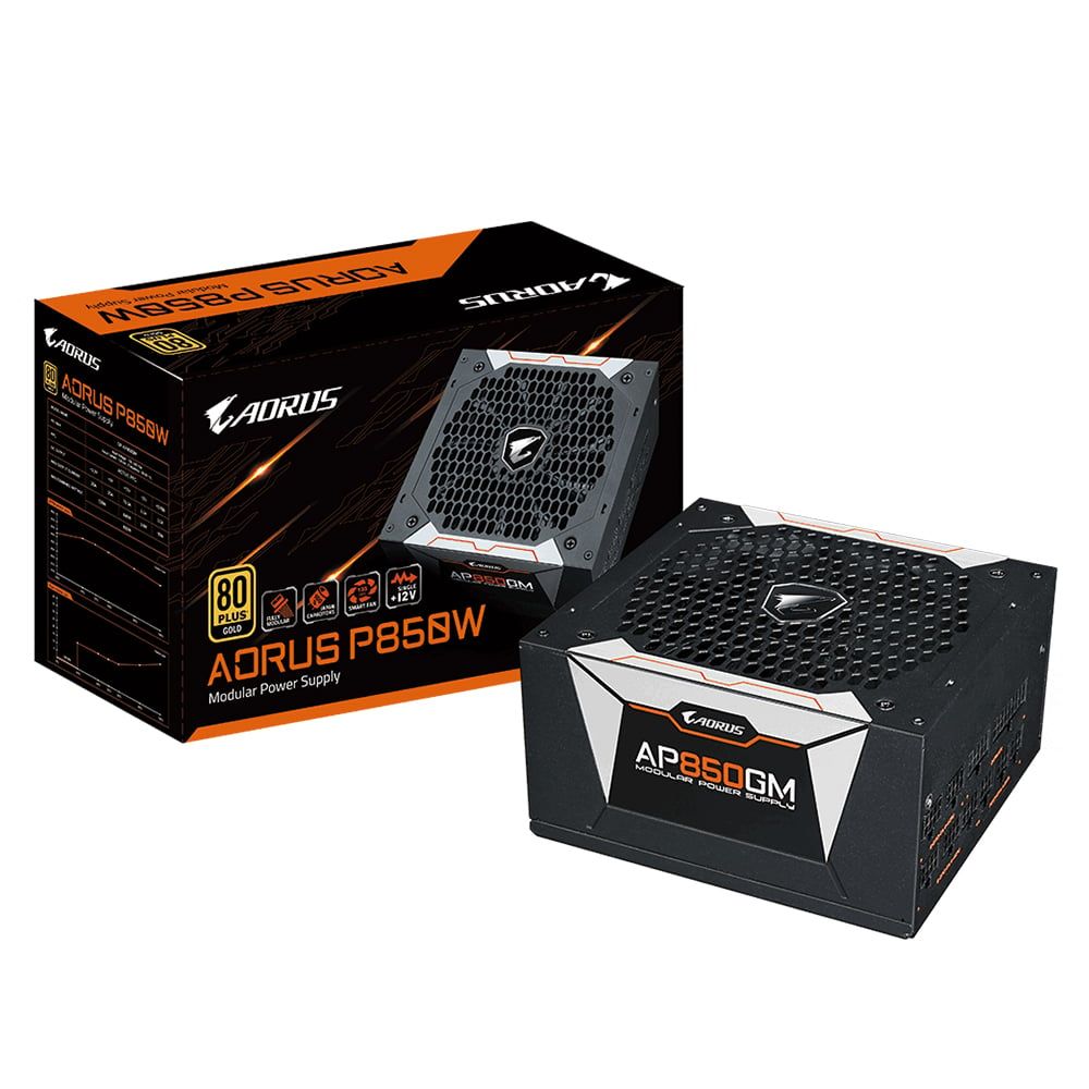 Nguồn Máy Tính Gigabyte Aorus Gp - Ap850Gm - 80 Plus Gold - Full Modular (850W)