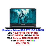  Laptop Gaming Acer Predator Triton 500 PT515-51 763U 