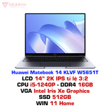  Laptop Huawei Matebook 14 KLVF W5651T 