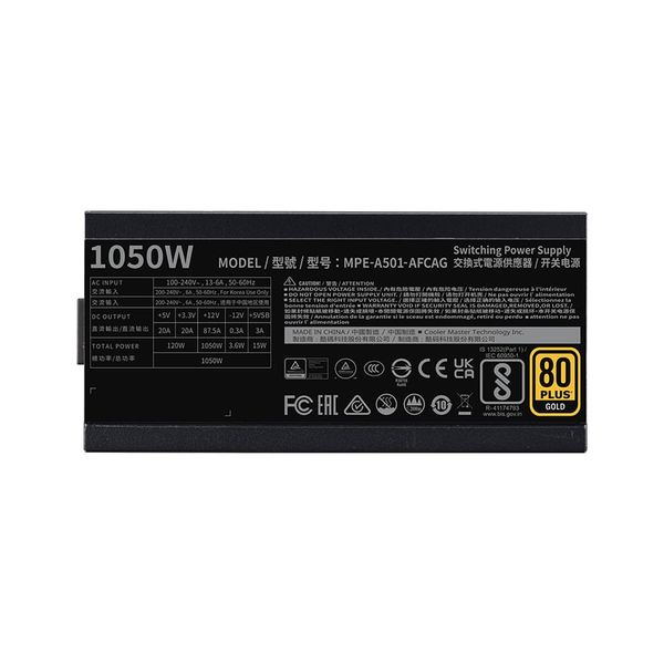  Nguồn máy tính Cooler Master MWE GOLD 1050W V2 ATX3.1 - 80 Plus Gold - Full Modular 