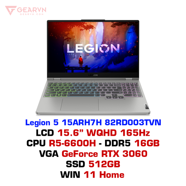  Laptop gaming Lenovo Legion 5 15ARH7H 82RD003TVN 