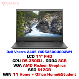  Laptop Dell Vostro 3405 V4R53500U003W1 Black 