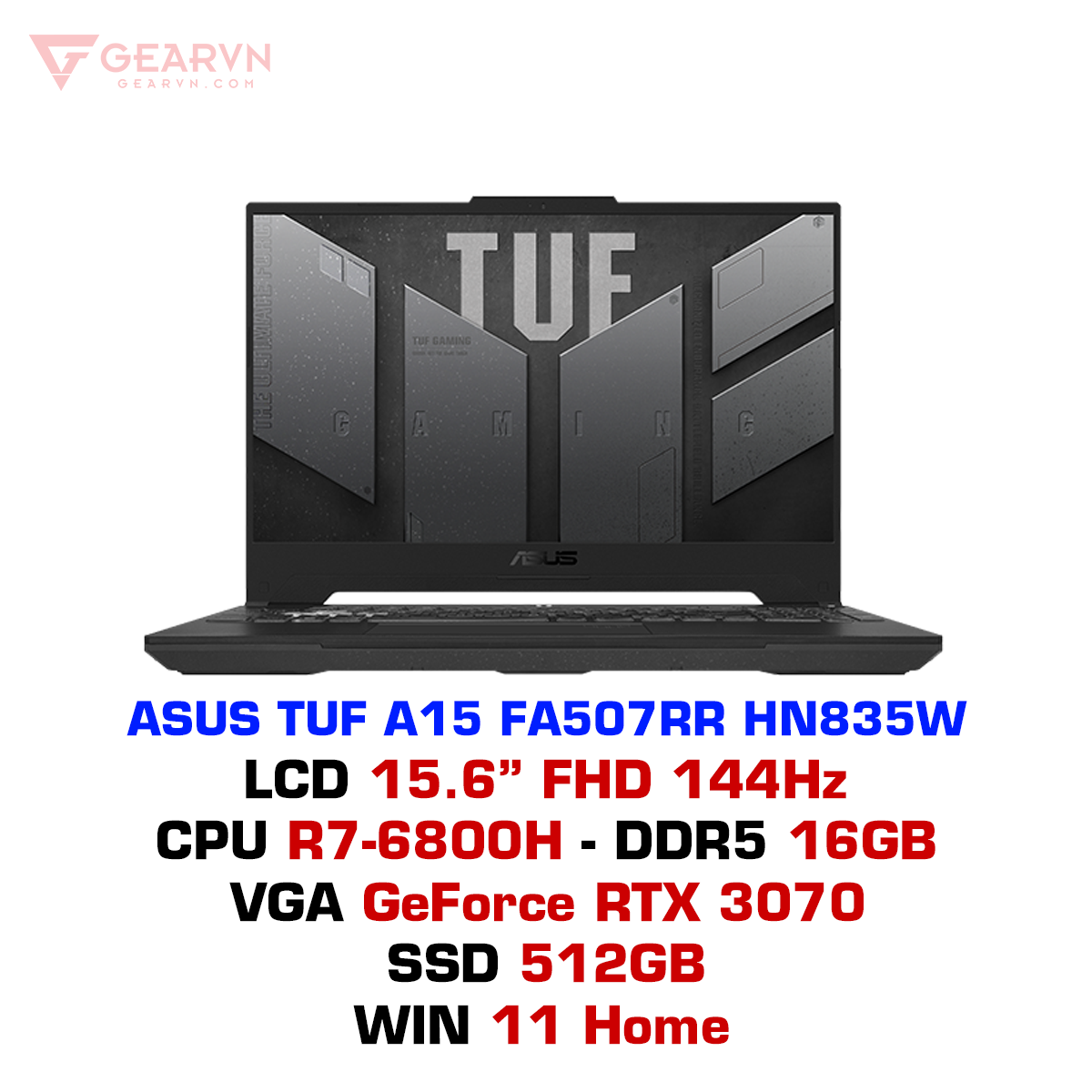 Laptop gaming ASUS TUF A15 FA507RR HN835W