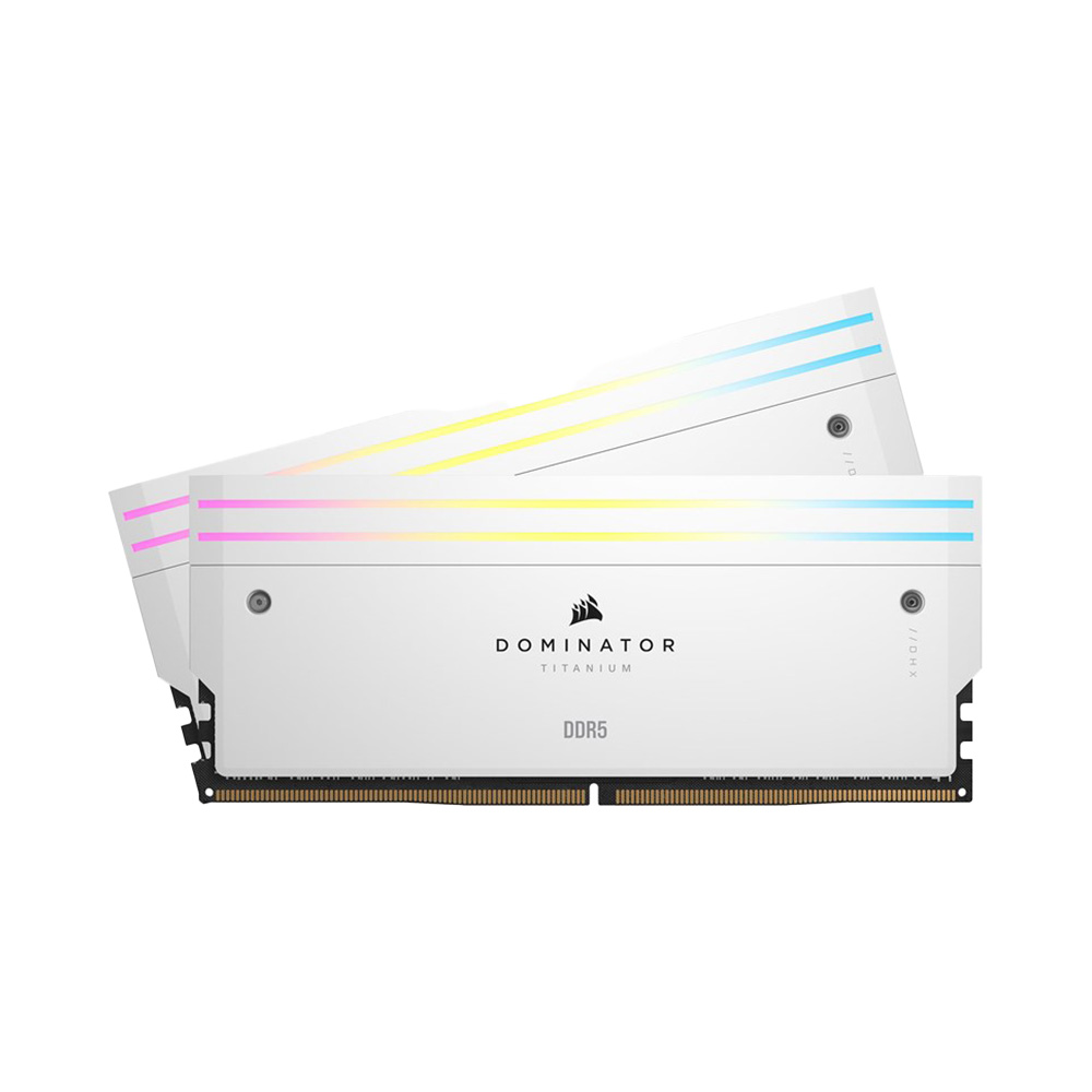 RAM Corsair Dominator Titanium White 64GB (2x32GB) RGB 6000 DDR5 (CMP64GX5M2B6000C30W)