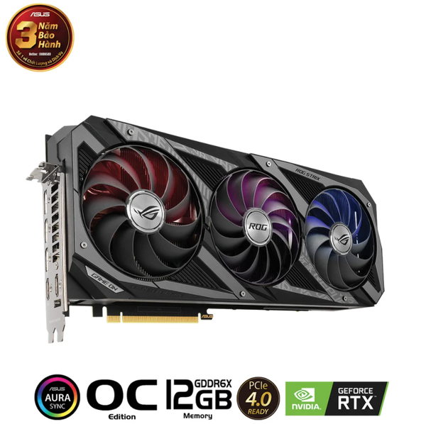  Card Màn Hình Asus Rog Strix GeForce RTX 3080 Gaming OC 12GB LHR (ROG-STRIX-RTX3080-O12G-GAMING) 