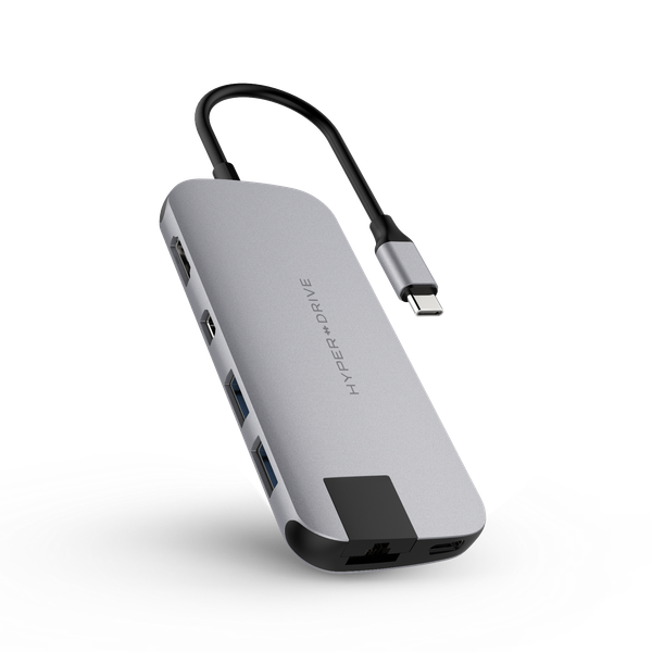  Cổng chuyển Hyperdrive SLIM USB-C Multi Port Hub for MacBook, PC & Devices - hd247b Grey 