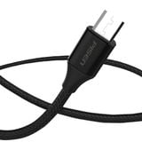  Cáp PISEN Micro USB 2.4A braided 1200m(Anti-break) - MU18-1200 BLACK 