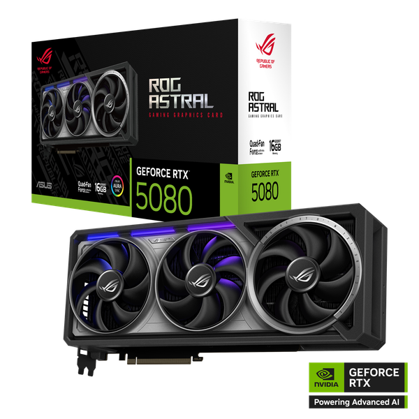 Card màn hình ASUS ROG Astral GeForce RTX 5080 16GB GDDR7 (ROG-ASTRAL-RTX5080-16G-GAMING)