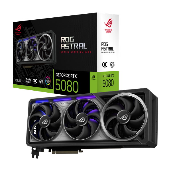 Card màn hình ASUS ROG Astral GeForce RTX 5080 16GB GDDR7 OC Edition (ROG-ASTRAL-RTX5080-O16G-GAMING)
