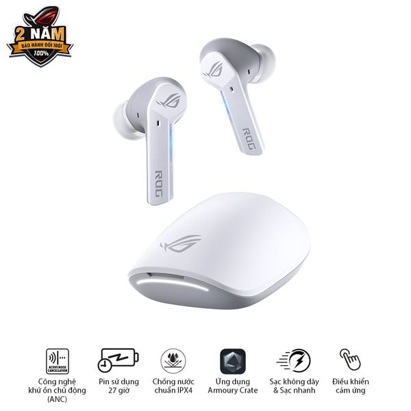  Tai nghe Asus ROG Cetra True Wireless White 