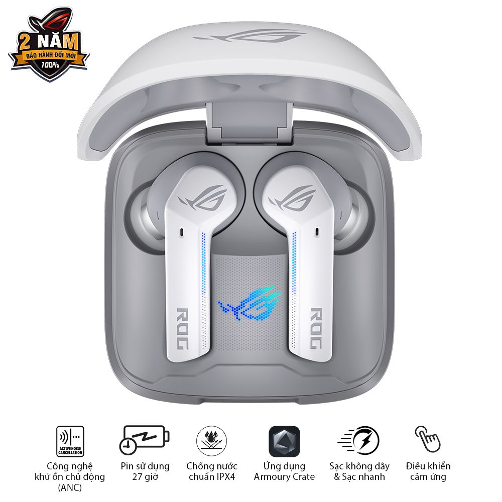 Tai Nghe Asus Rog Cetra True Wireless White