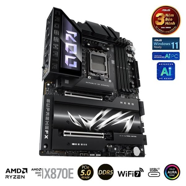  Bo mạch chủ ASUS ROG CROSSHAIR X870E HERO (DDR5) 