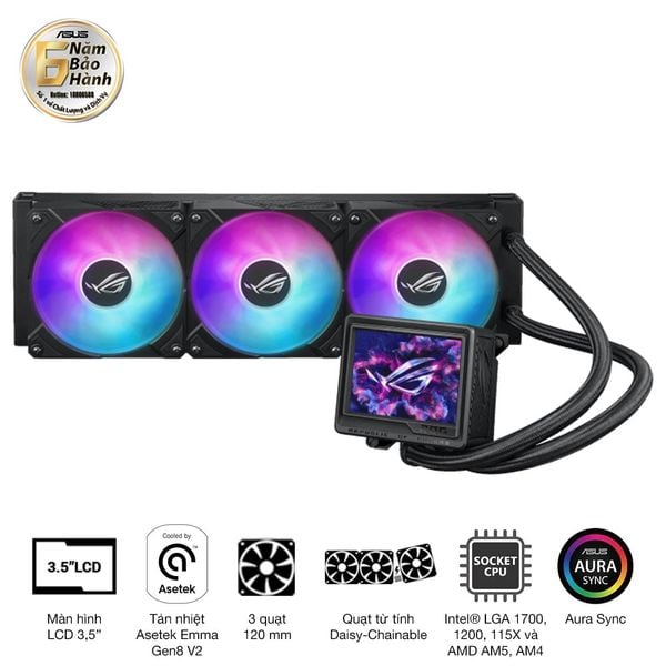 Tản nhiệt AIO ASUS ROG Ryujin III 360 ARGB Extreme