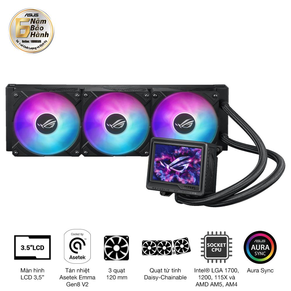 Tản Nhiệt Aio Asus Rog Ryujin Iii 360 Argb Extreme