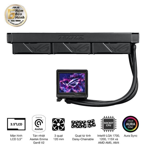  Tản nhiệt AIO ASUS ROG Ryujin III 360 ARGB Extreme 