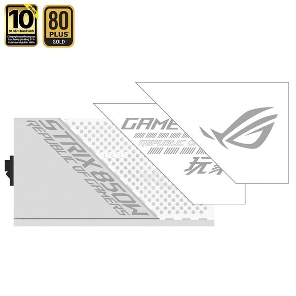  Nguồn máy tính ASUS ROG Strix 850G White - 80 Plus Gold - Full Modular (850W) 