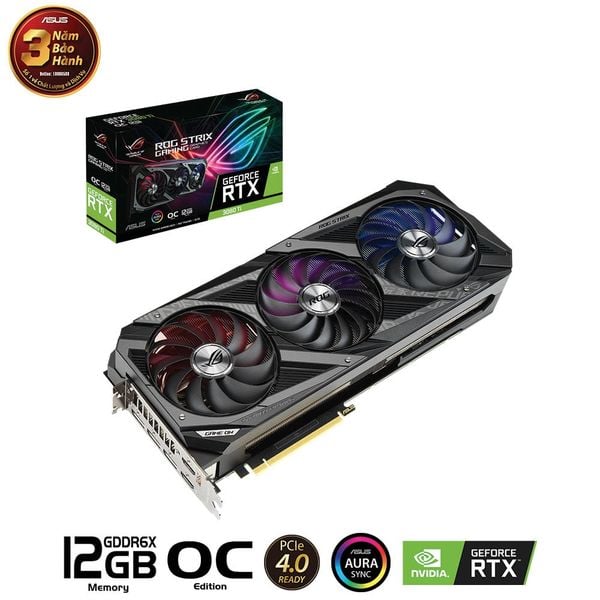  Card Màn Hình Asus Rog Strix GeForce RTX 3080 Ti Gaming OC Edition 12GB (Rog-STRIX-RTX3080TI-O12G-GAMING) 