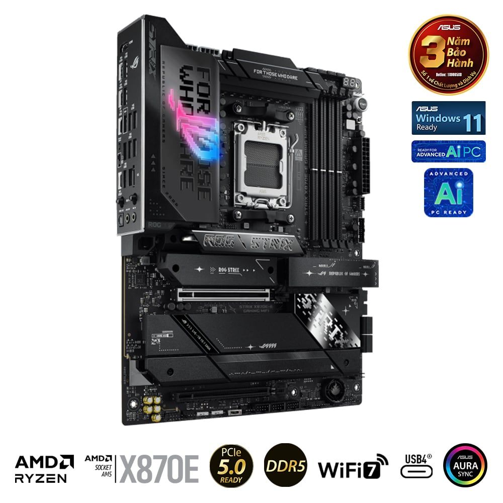 Bo Mạch Chủ Asus Rog Strix X870E - E Gaming Wifi (Ddr5)