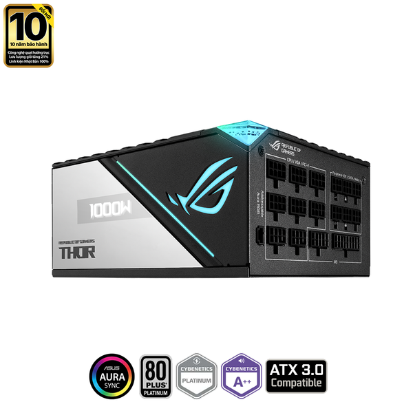  Nguồn máy tính ASUS ROG Thor 1000P2 - 80 Plus Platinum - Full Modular (1000W) 