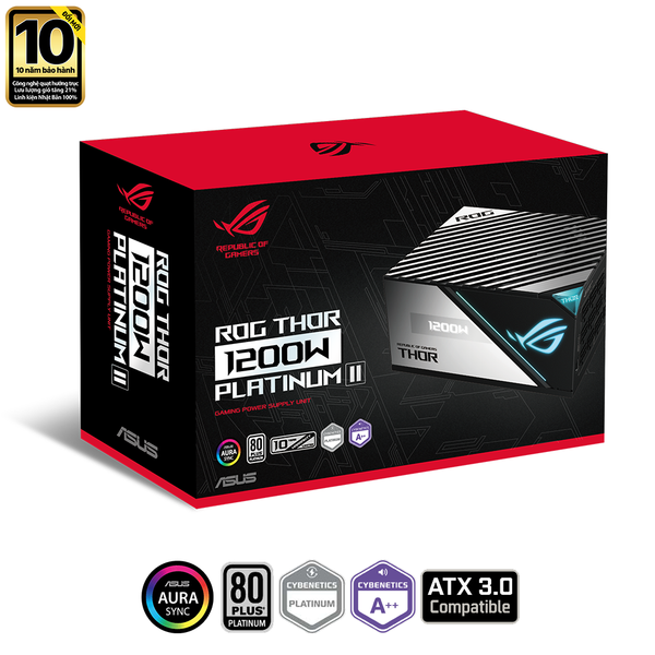  Nguồn máy tính ASUS ROG Thor 1200P2 - 80 Plus Platinum - Full Modular (1200W) 