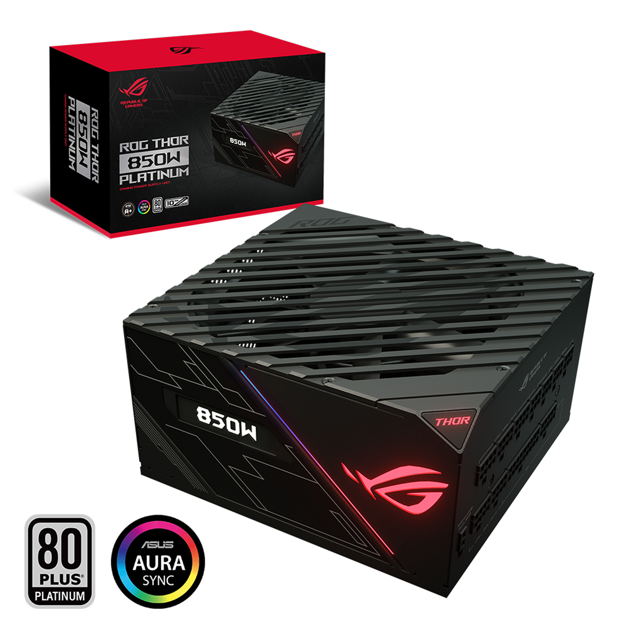 Nguồn Máy Tính Asus Rog Thor 850P - 80 Plus Platinum - Full Modular (850W)