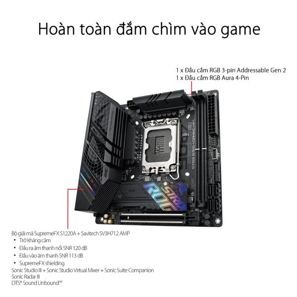  Bo mạch chủ ASUS ROG Strix B760-I GAMING WIFI DDR5 