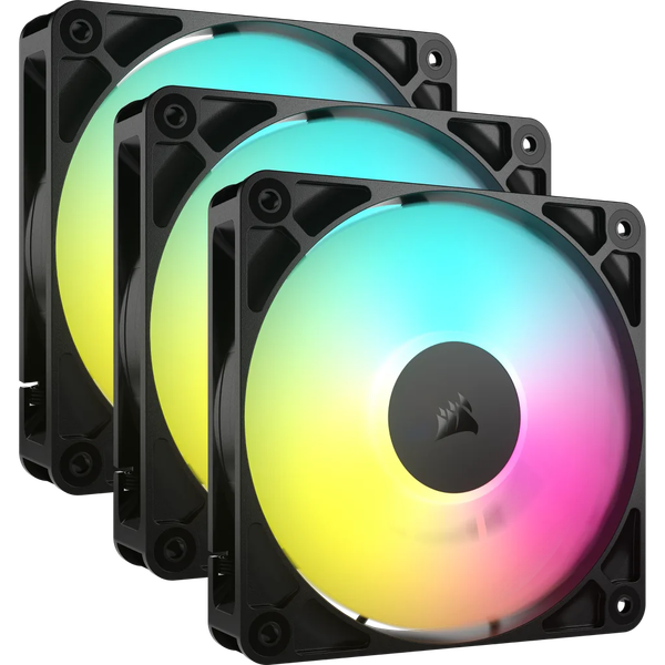 Bộ 3 quạt Corsair RS120 ARGB BLACK (CO-9050181-WW)