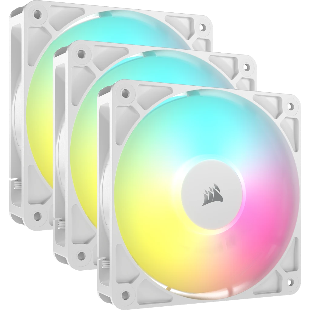 Bộ 3 Quạt Corsair Rs120 Argb White (Co - 9050185 - Ww)