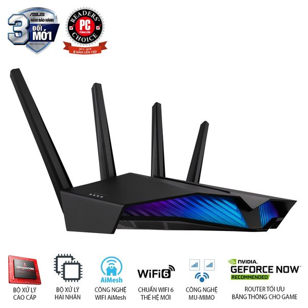  Bộ định tuyến WiFi 6 Asus RT-AX82U chuẩn AX5400 