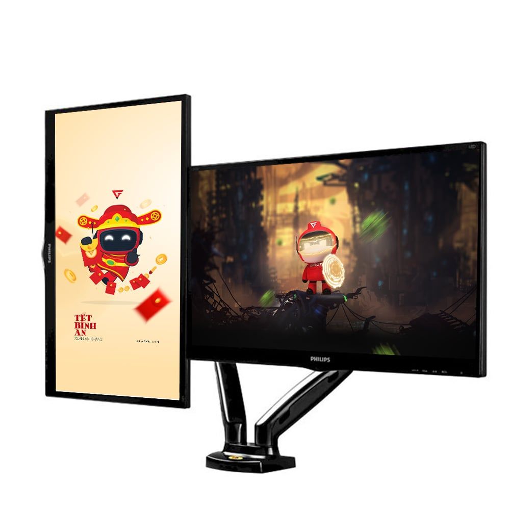 Giá Treo Màn Hình Máy Tính North Bayou Dual Monitor Nb - F160