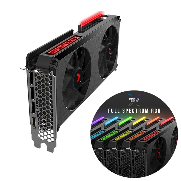  Card màn hình PNY GeForce RTX 3060 12GB XLR8 Gaming REVEL EPIC-X RGB Dual Fan Edition (LHR) 