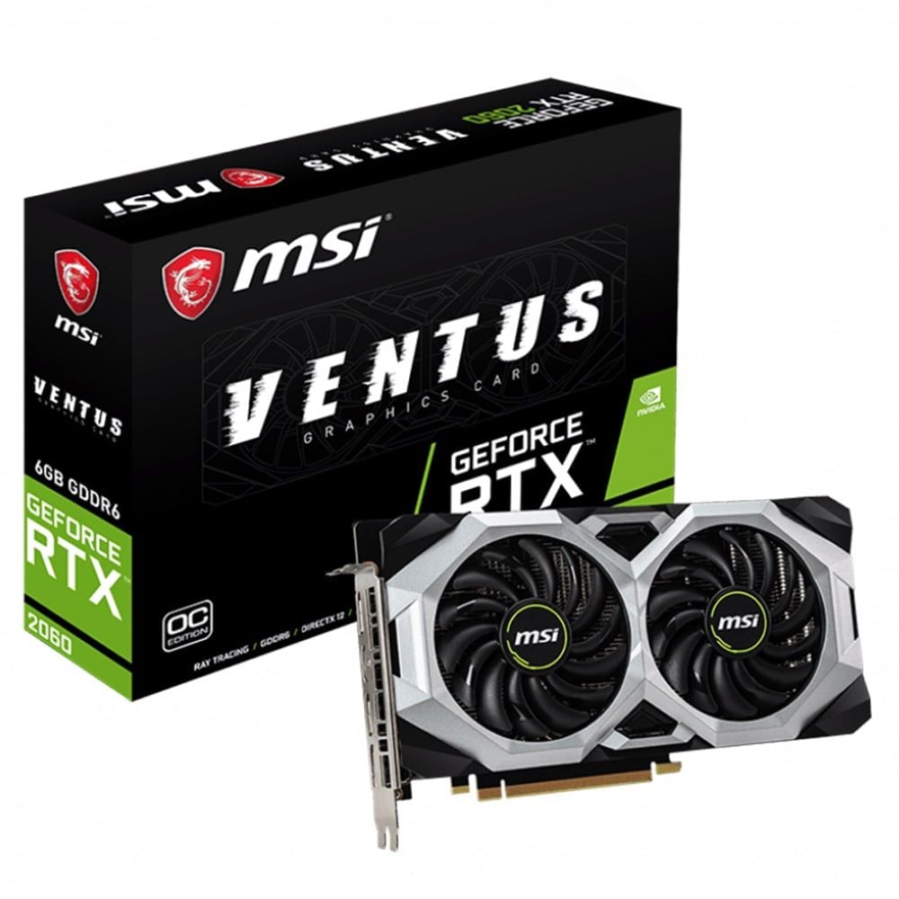 Card màn hình MSI RTX 2060 Ventus 6G OC GDDR6