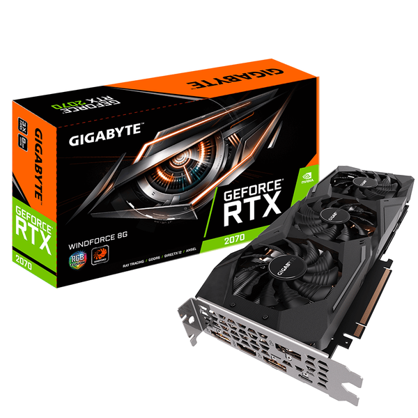  Card màn hình VGA GIGABYTE RTX 2070 Windforce 8Gb 