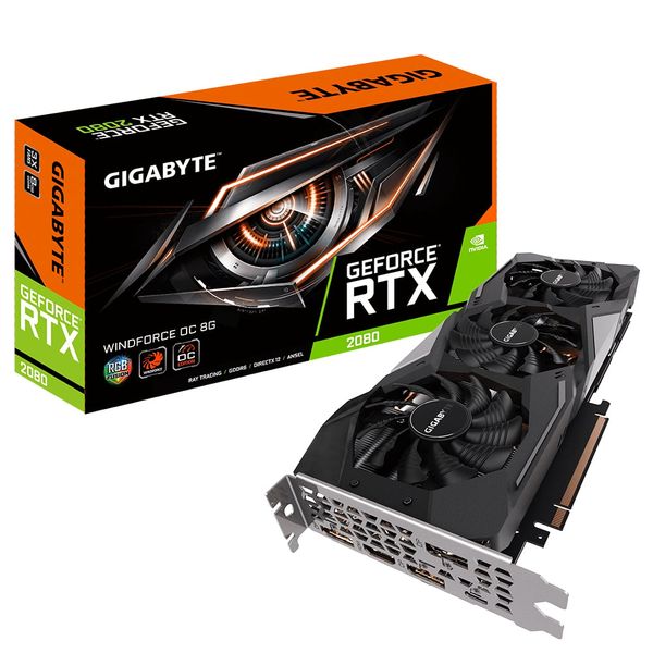  Card màn hình VGA GIGABYTE RTX 2080 WINDFORCE OC 8G GDDR6 