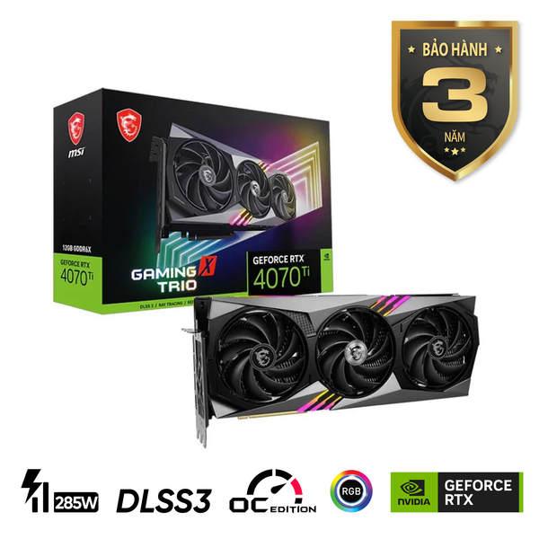  Card màn hình MSI GeForce RTX 4070 Ti GAMING X TRIO 12GB 