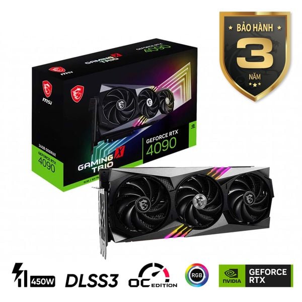 Card màn hình MSI GeForce RTX 4090 GAMING X TRIO 24G