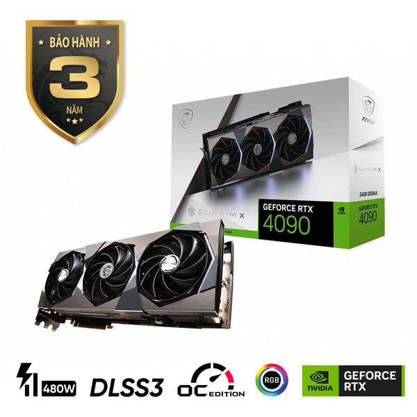  Card màn hình MSI GeForce RTX 4090 SUPRIM X 24G 